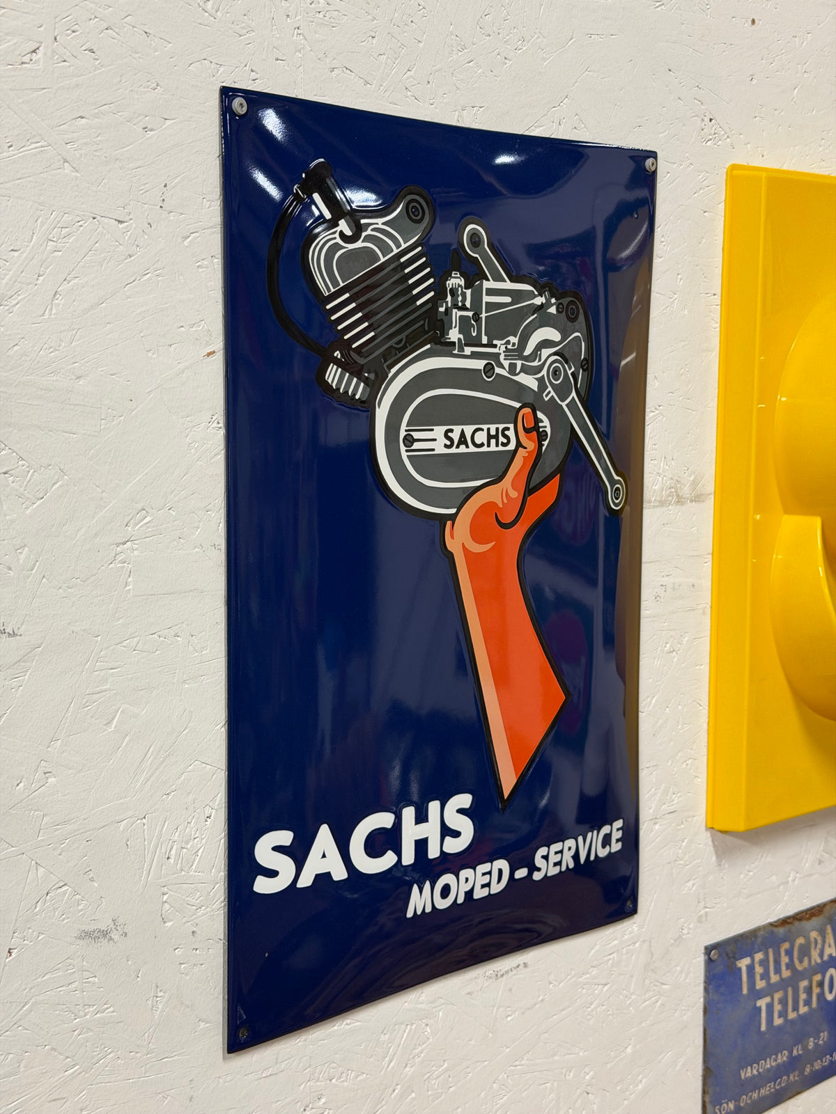 Emaljskylt Sachs Moped-Service